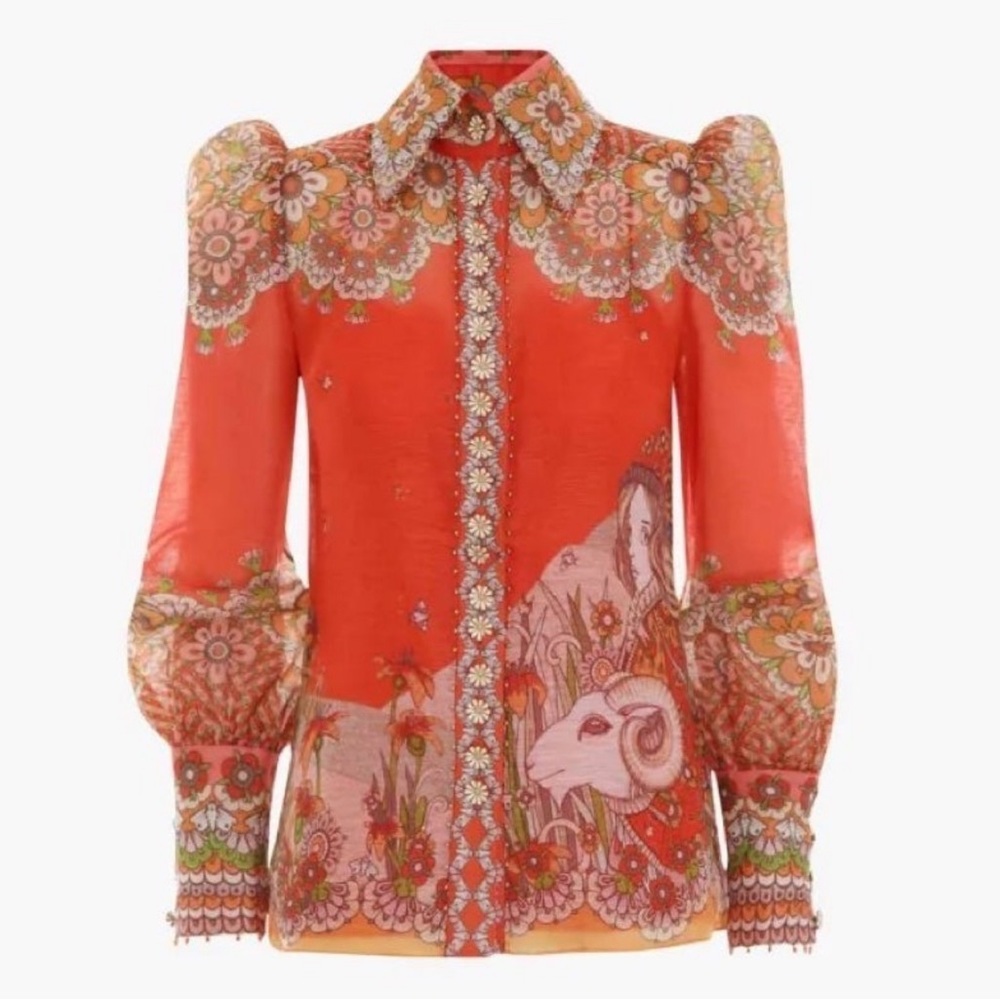 Kaleidoscope Zodiac Shirt in Aries Zodiac Print